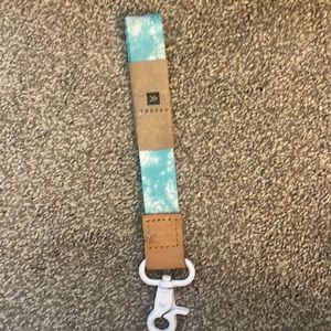 Thread tie dye keychain wristlet